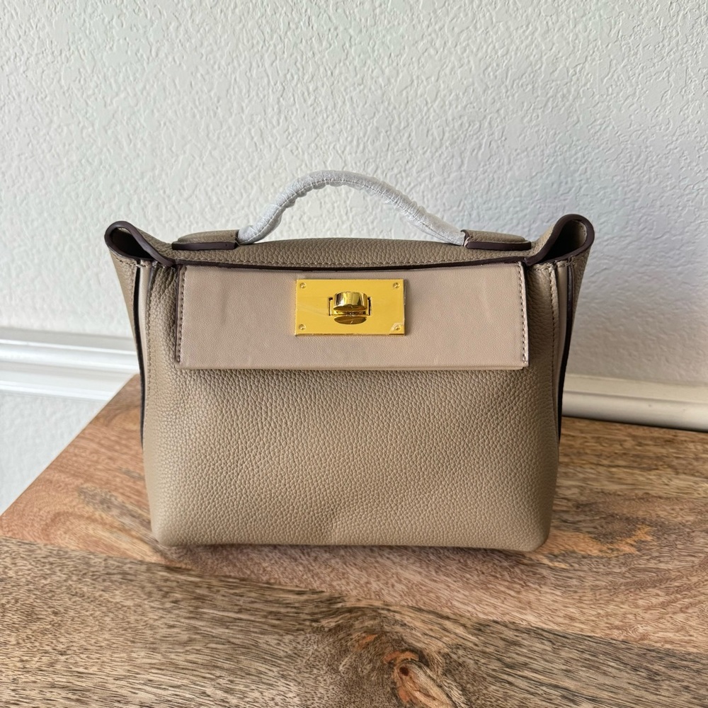 *READ Etoupe Trench Mini 2424 Top Handle Satchel Crossbody Convertible Bag